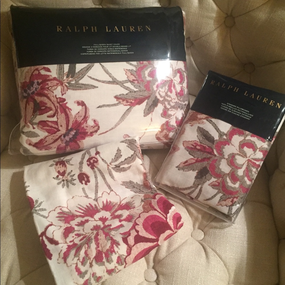 Ralph Lauren Notting Hill Abbey f/q duvet & shams